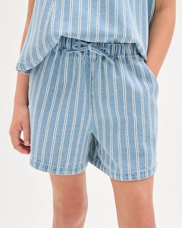 Pull On Denim Shorts