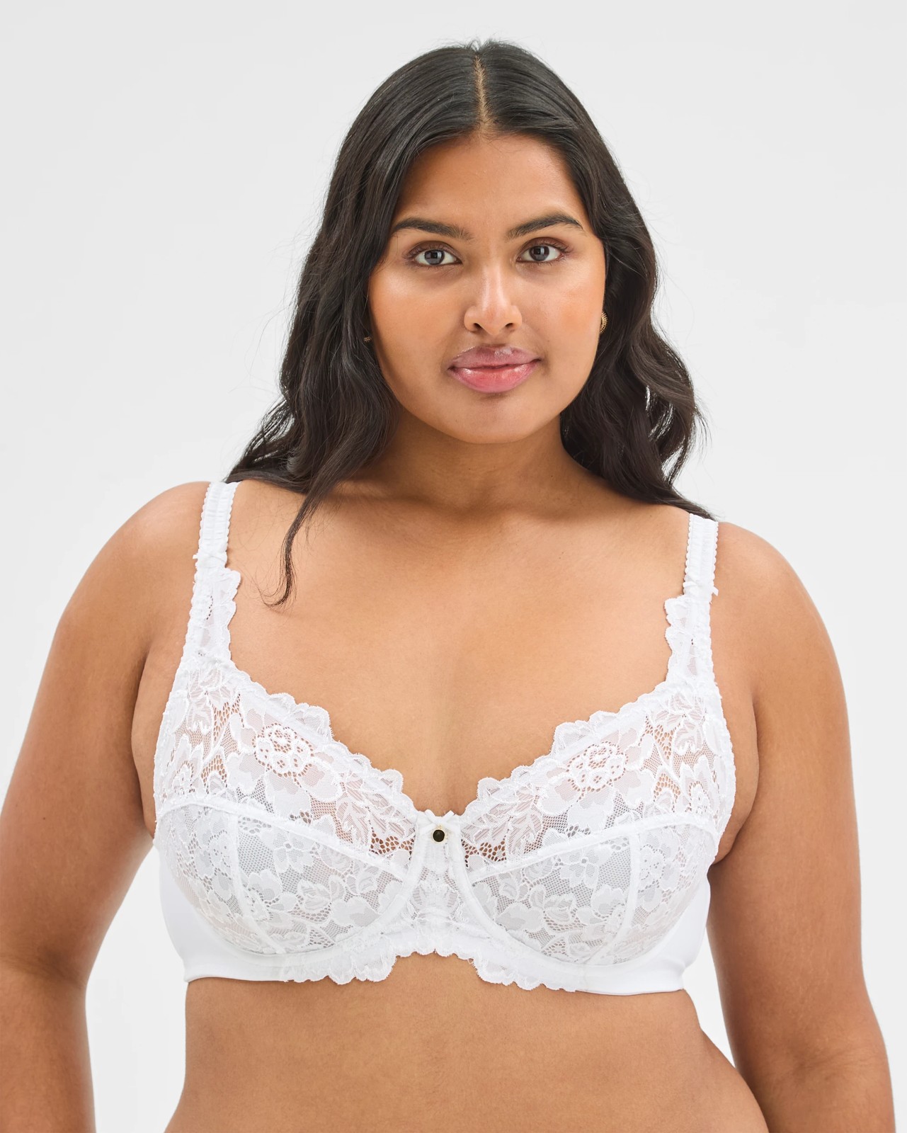 Plus Size Soft Cup Underwire T-Shirt Bra - White 3 of 4