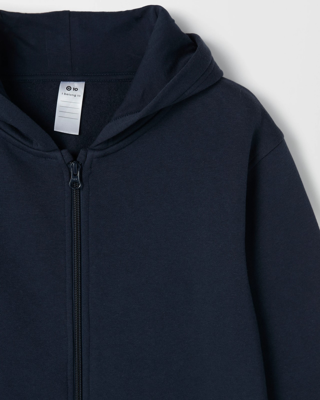 Australian Cotton Blend School Zip Through Fleece Jumper - Navy Blue 2 of 3