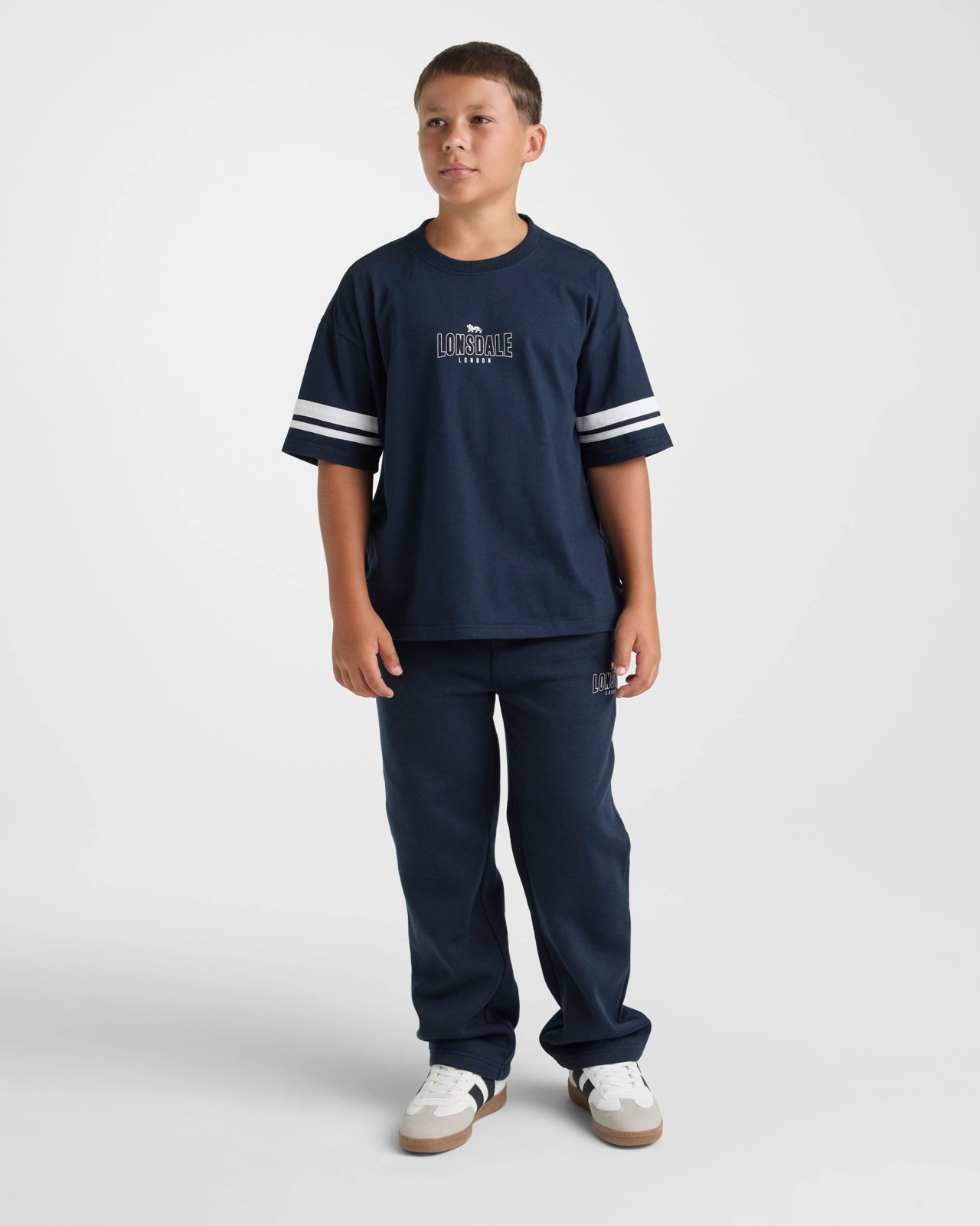 Lonsdale London Boys Retro Sport Trackpants - Navy 5 of 5