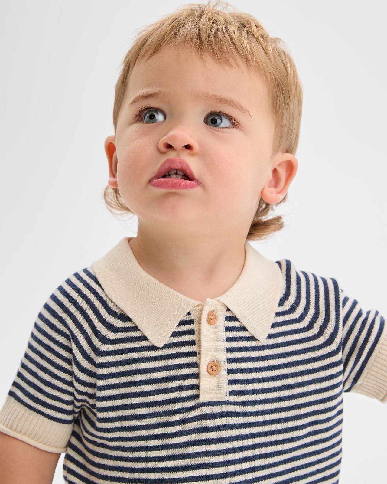Baby True Knit Polo Top - Stripe 3 of 5