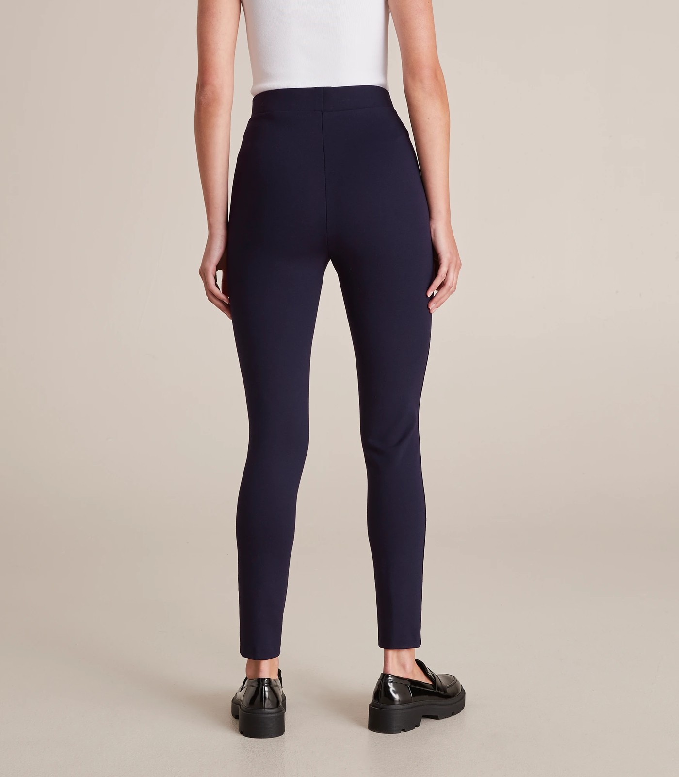 Viscose Mix Plain Slim Fit Treggings