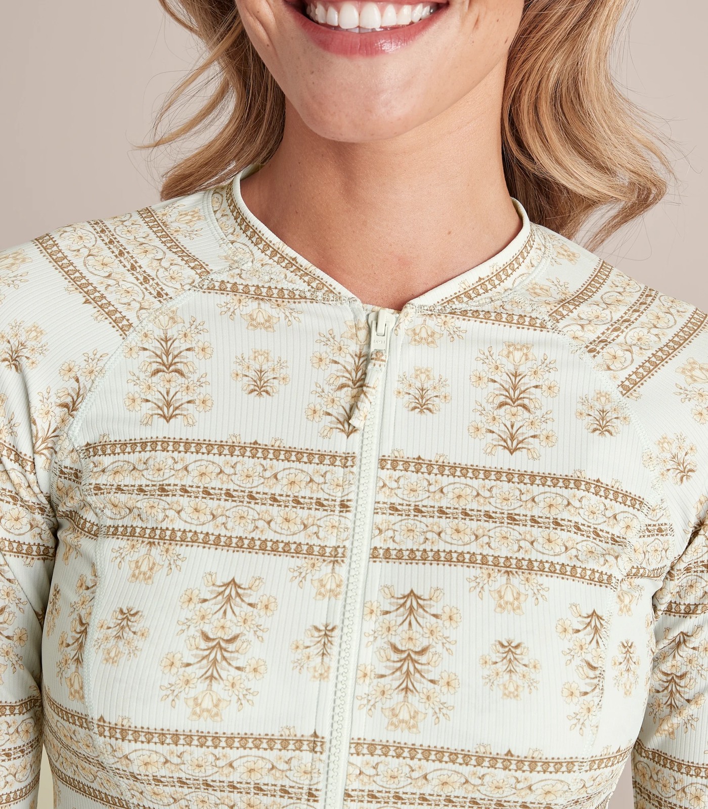 Resort Mini Rib Long Sleeve Rash Vest | Target Australia