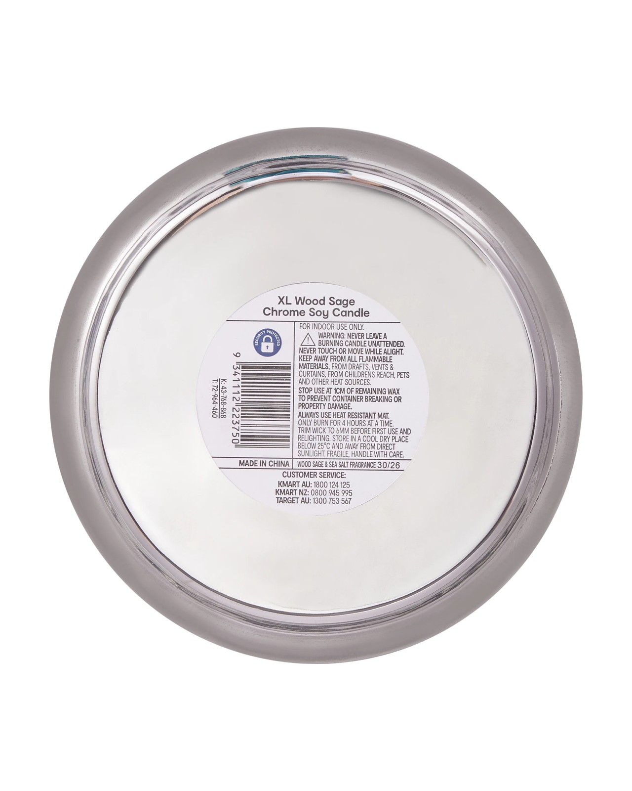 Anko XL Wood Sage Chrome Soy Candle 6 of 6