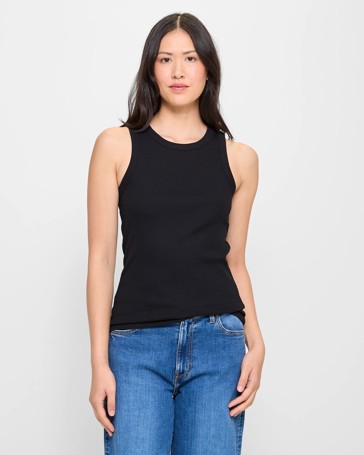 Australian Cotton Racer Front Tank Top