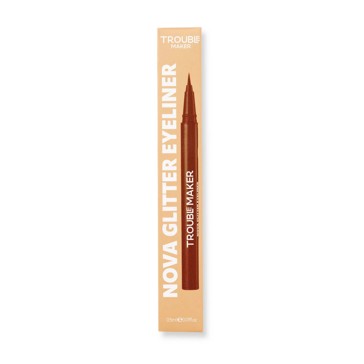 Trouble Maker Nova Glitter Liquid Eyeliner Pen - Retrograde Bronze