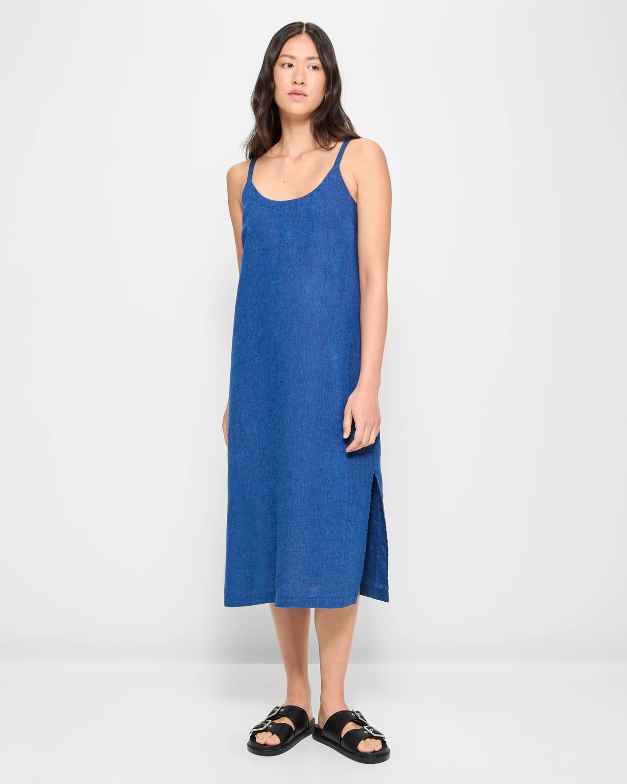 Linen cami dress hotsell