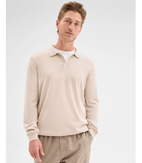 Preview Long Sleeve Knit Polo Top