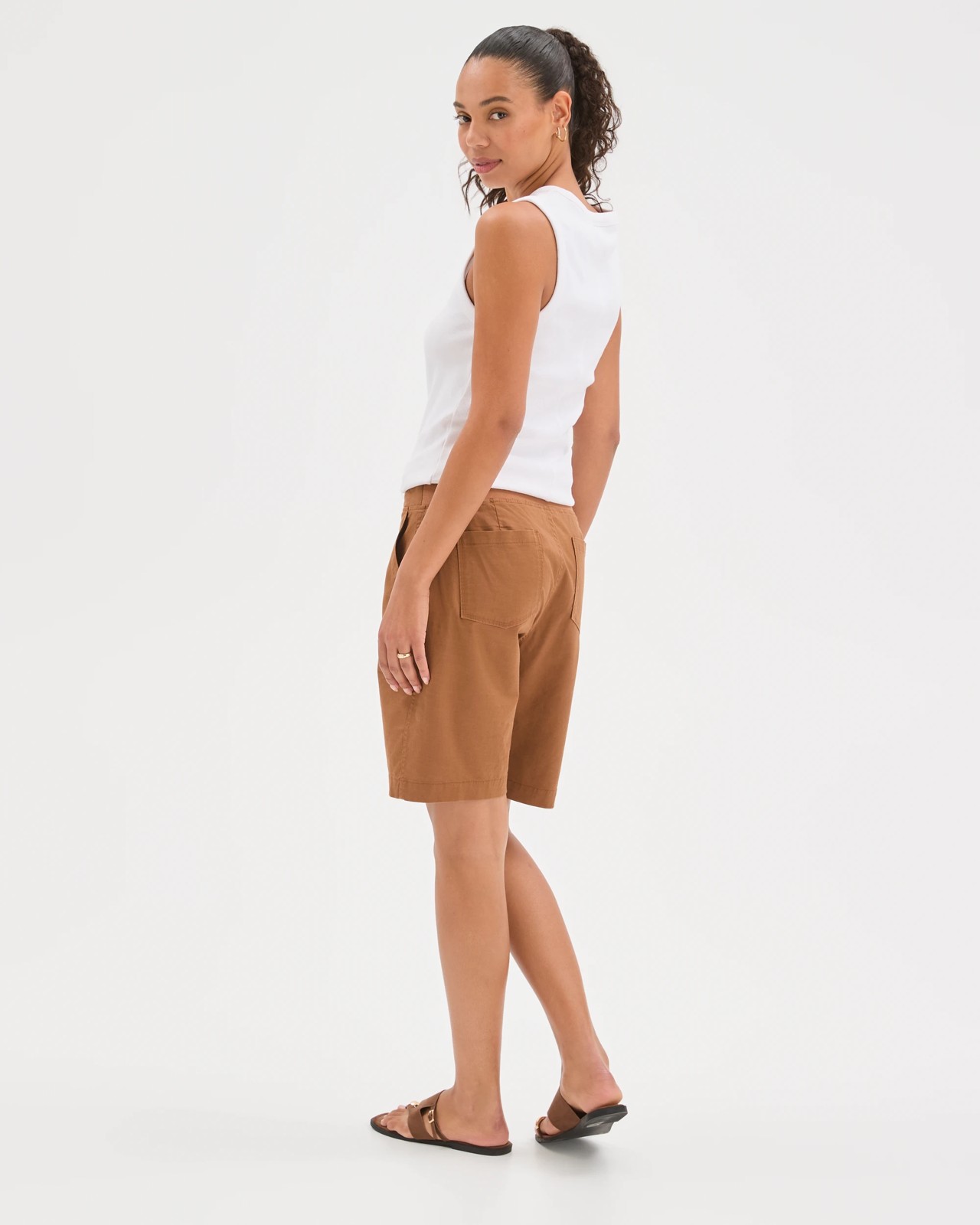 Rib Waist Shorts - Butterscotch 6 of 6