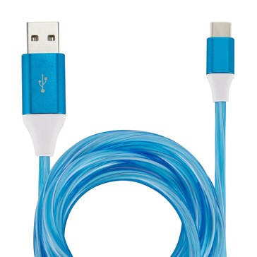 USB-A to USB-C 1m Cable with Light - Anko