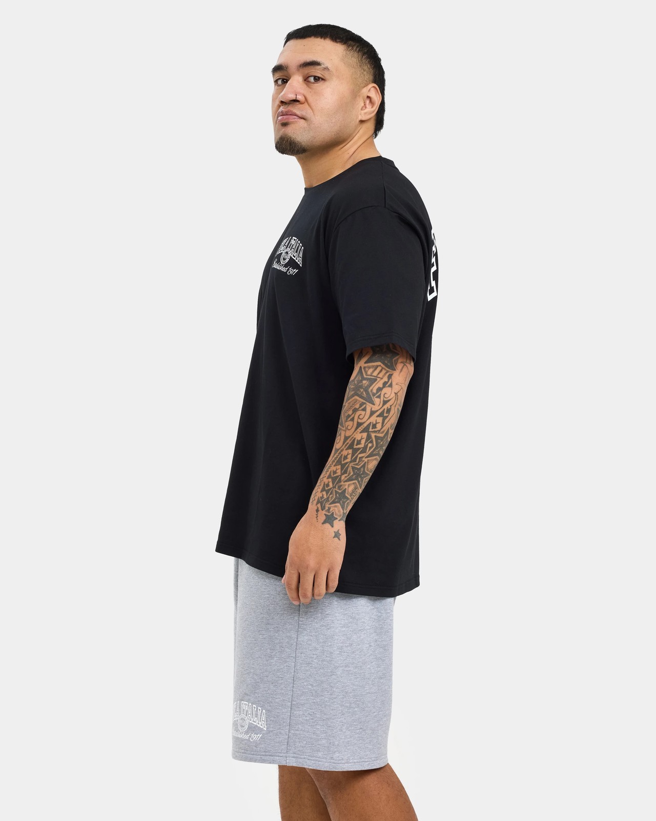 Fila Plus Arlo Fleece Shorts - Grey Marle 3 of 6