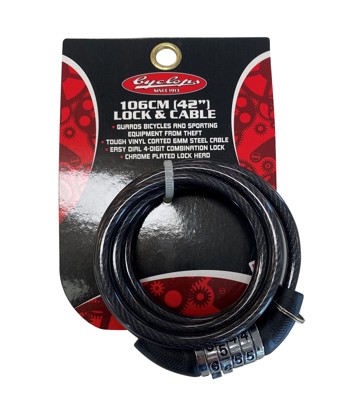 Cyclops 42" Combo Lock N' Cable