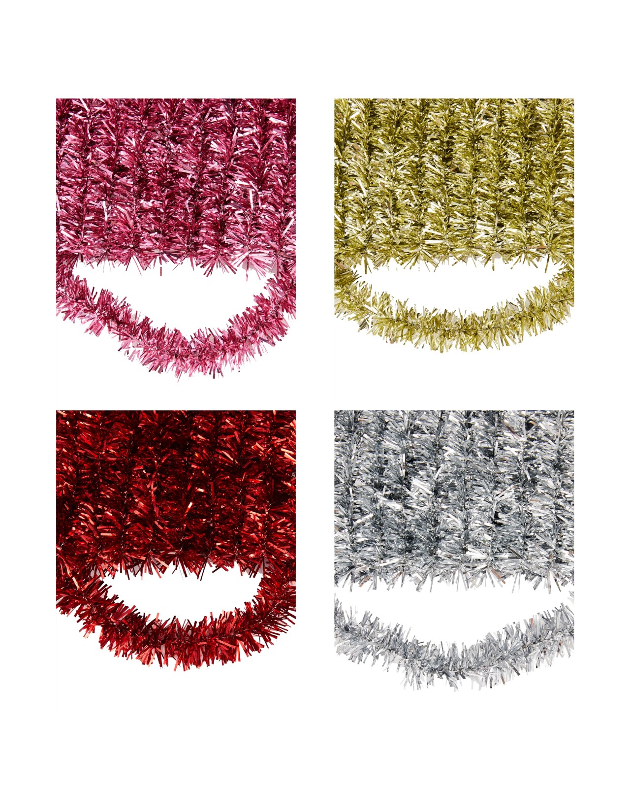 Anko 2.7m Mini Christmas Tinsel - Assorted 2 of 4