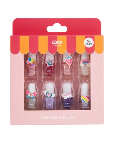 OXX Junior Nail Polish and Ring Set