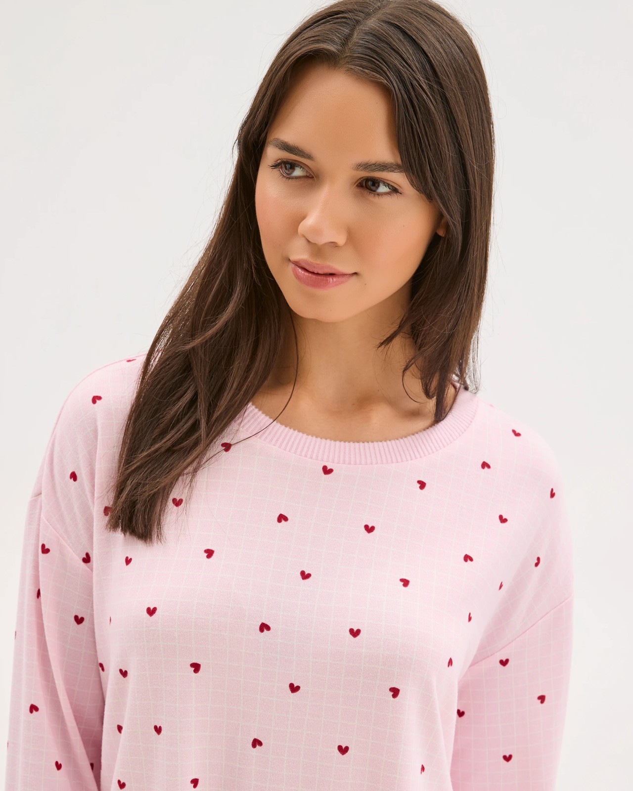 Printed Cosy Pyjama Sleep Set - Heart 4 of 6