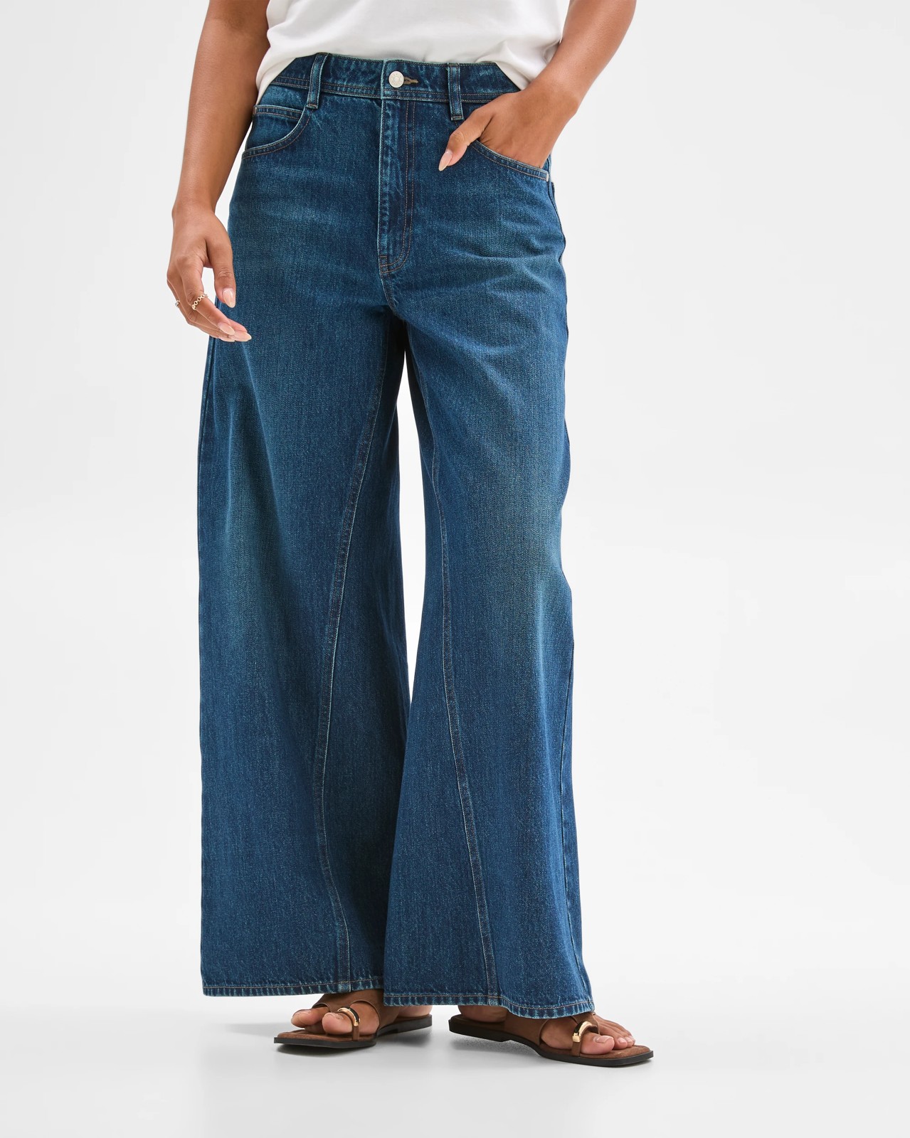 Wide Leg Slouch Denim Jeans 5 of 5