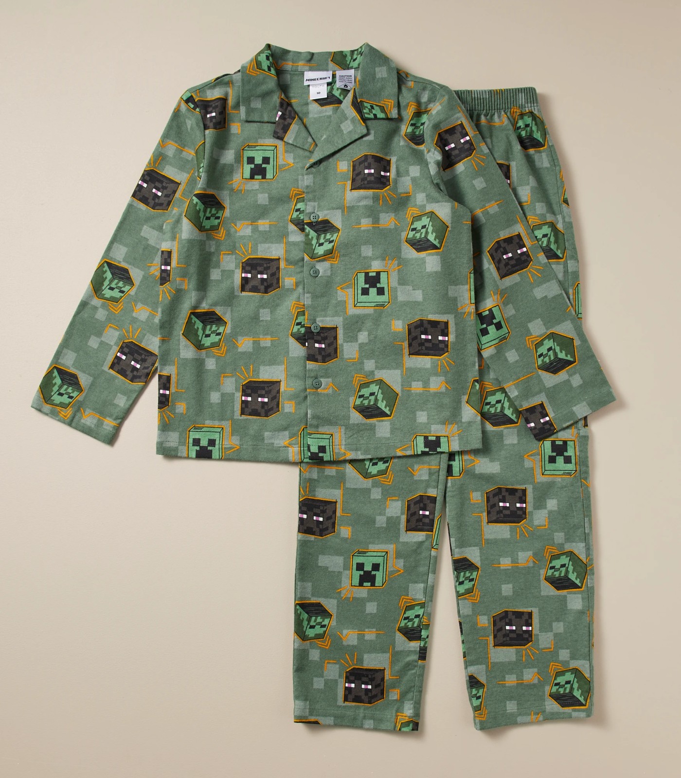 Minecraft Cotton Flannelette Pyjama Set Target Australia