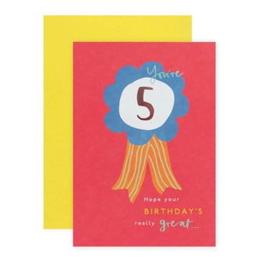 Connections from Hallmark 5th Birthday Card - Celebrate!