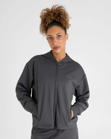 Lonsdale London Zip Through Rib Hooded Jumper