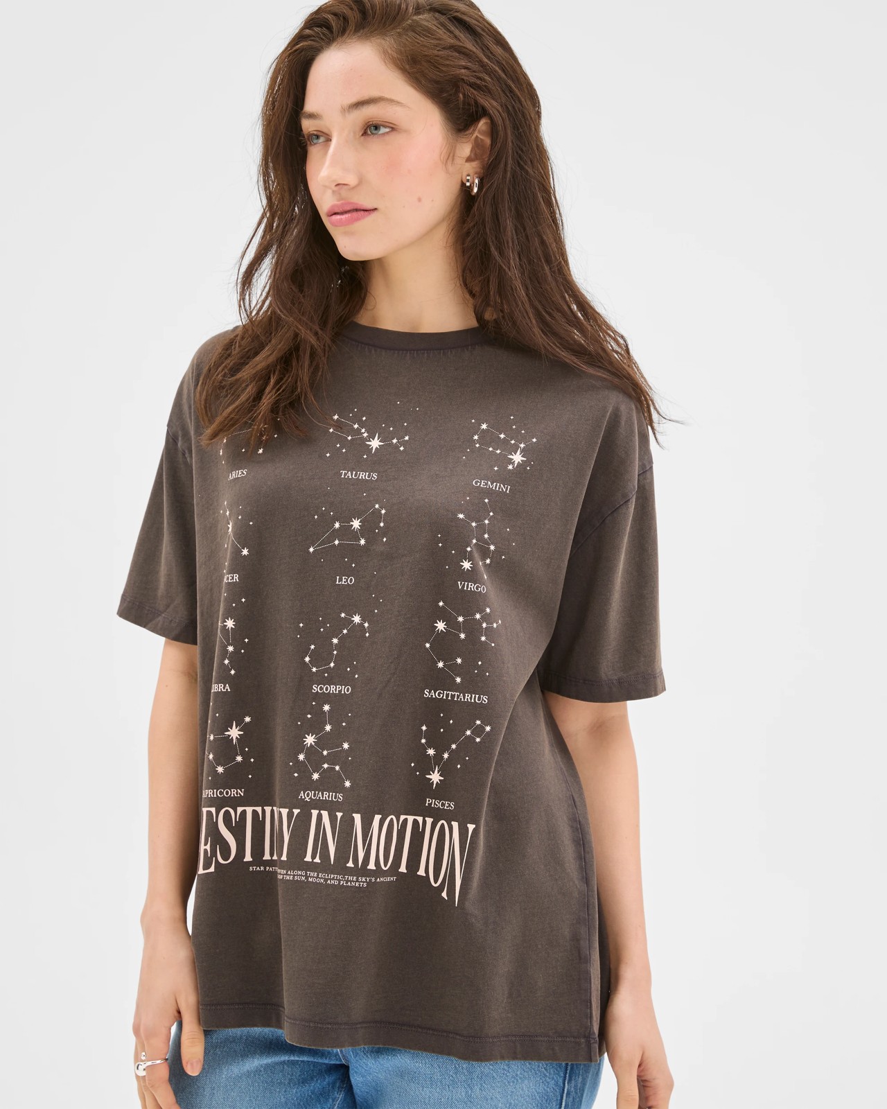 Lily Loves Australian Cotton Boyfriend T-Shirt - Brown Destiny In Motion 4 of 6