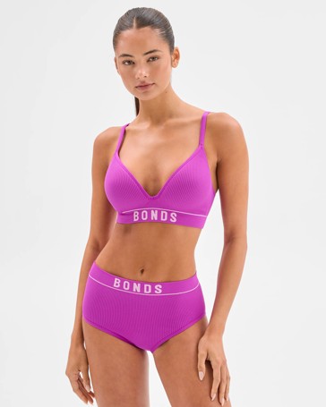 Womens Retro Rib Hi Hi Briefs - Bonds