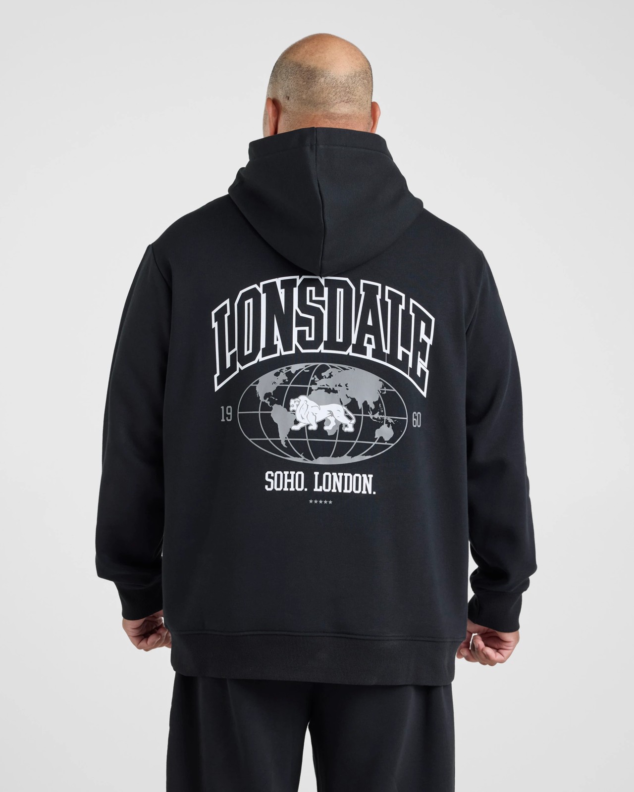 Lonsdale London Plus Sport Hoodie - Black 2 of 5