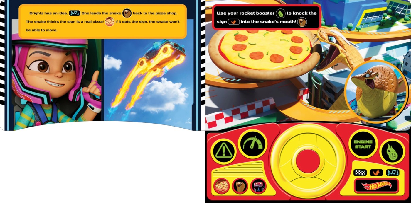 Hot Wheels Let's Race: Pizza to Go, Go, Go! - Sound Book 4 of 5
