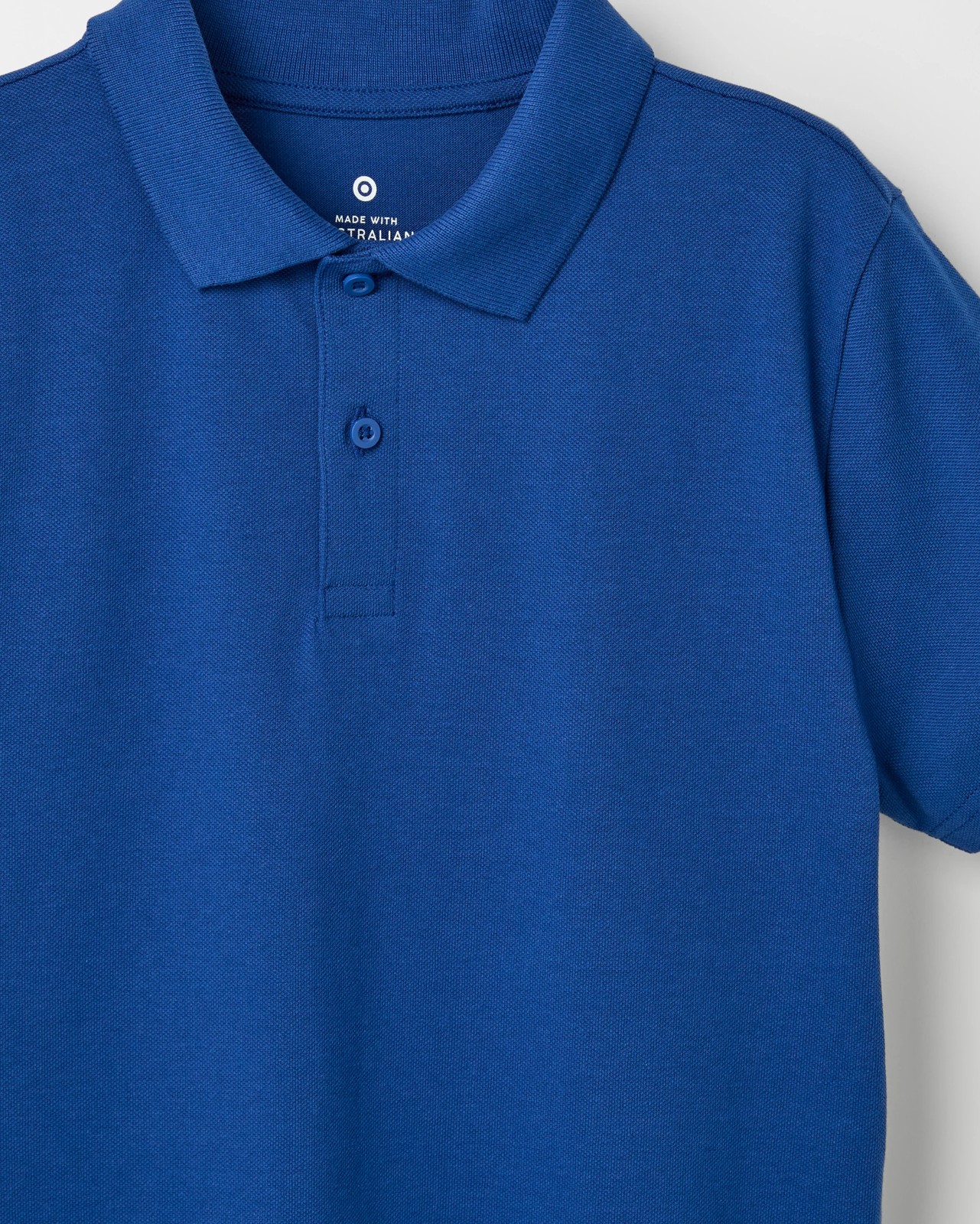 Australian Cotton School Polo T-Shirt - Royal Blue 2 of 3