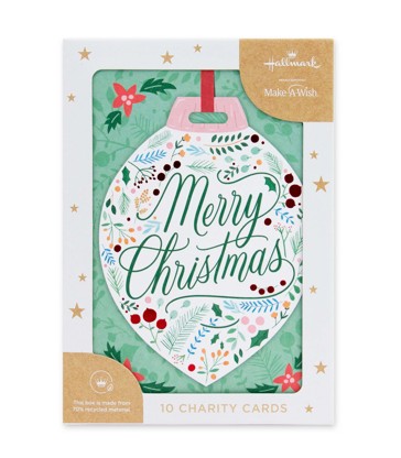 Hallmark Christmas Cards 10 Pack – Garden Bauble