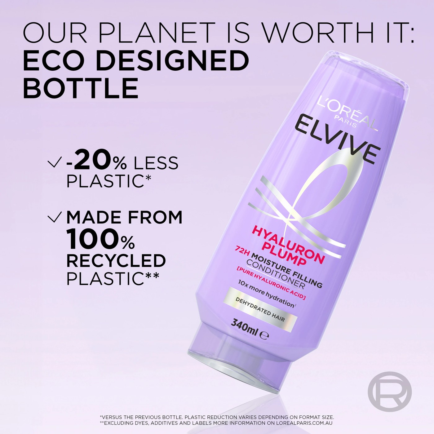 L'Oreal Paris Elvive Hyaluron Plump 72H Moisture Filling Shampoo 340ml - Pure Hyaluronic Acid 4 of 6