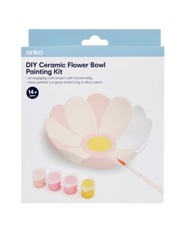 Anko DIY Ceramic Flower Bowl Painting Kit