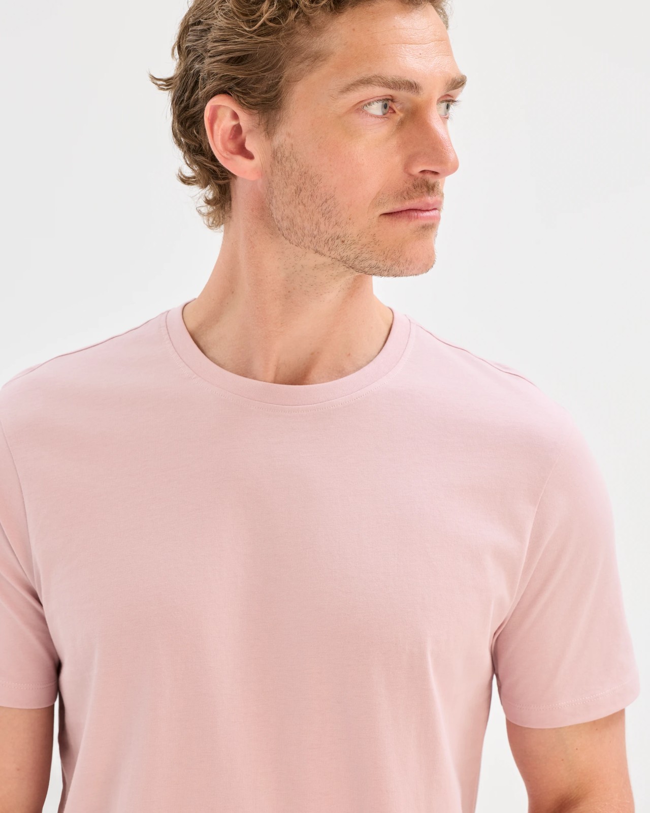 Australian Cotton Crew Neck T-Shirt - Violet Ice 3 of 6