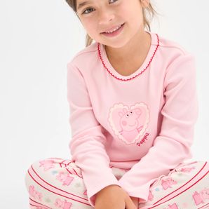 Peppa Pig Australian Cotton Younger Girls Rib Pyjama Set product image
