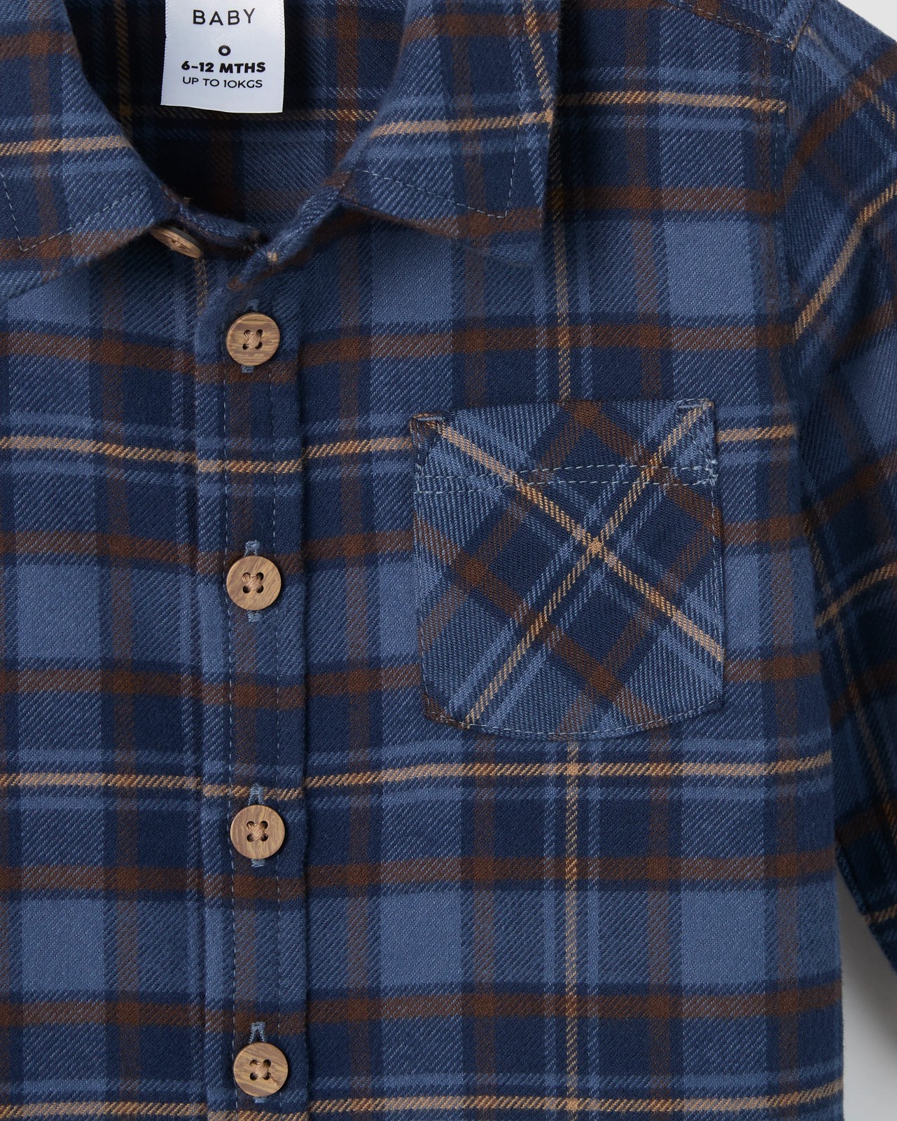 Baby Relaxed Flannel Shirt 2 of 2