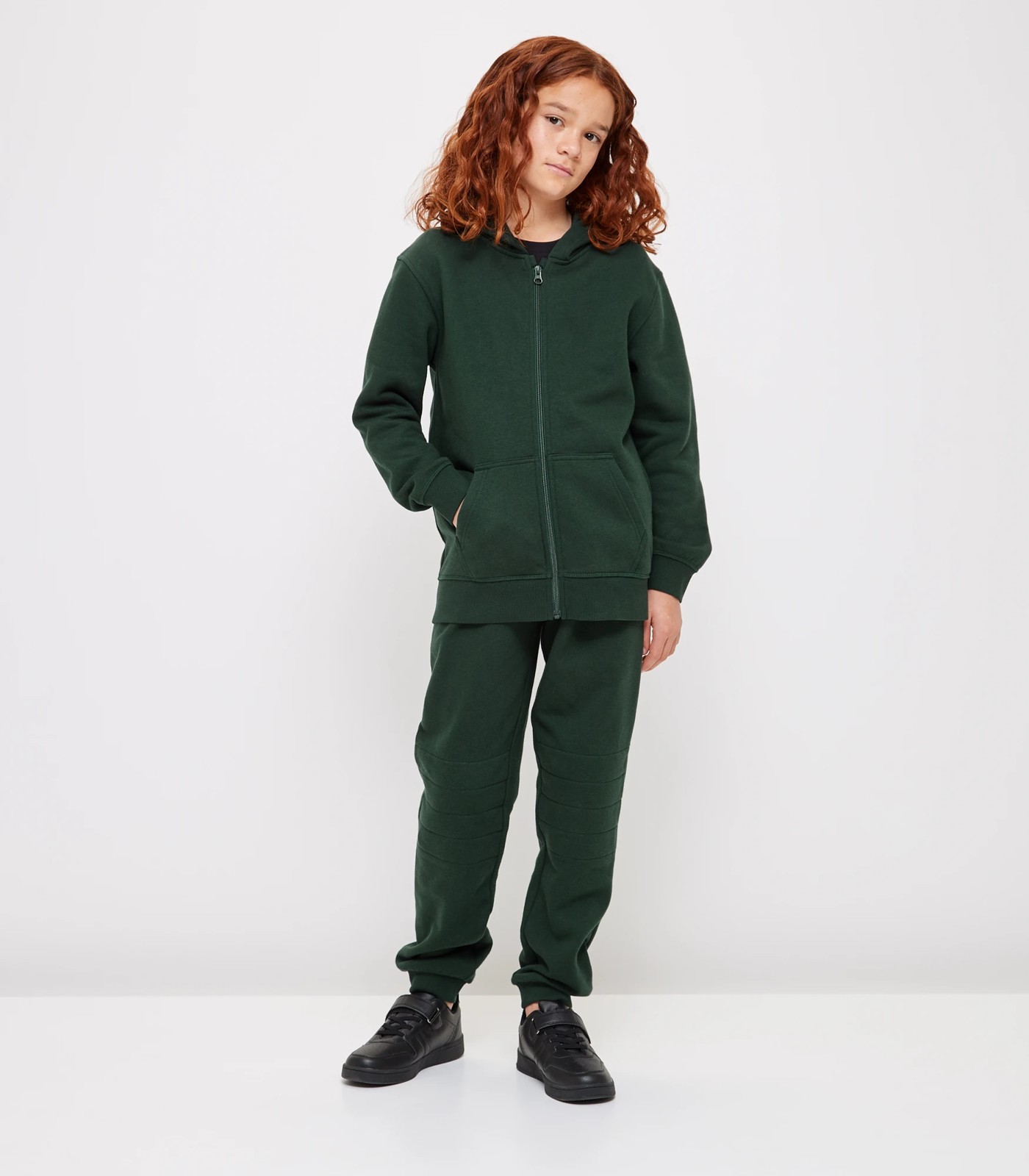 School Zip Thru Hoodie - Bottle Green | Target Australia