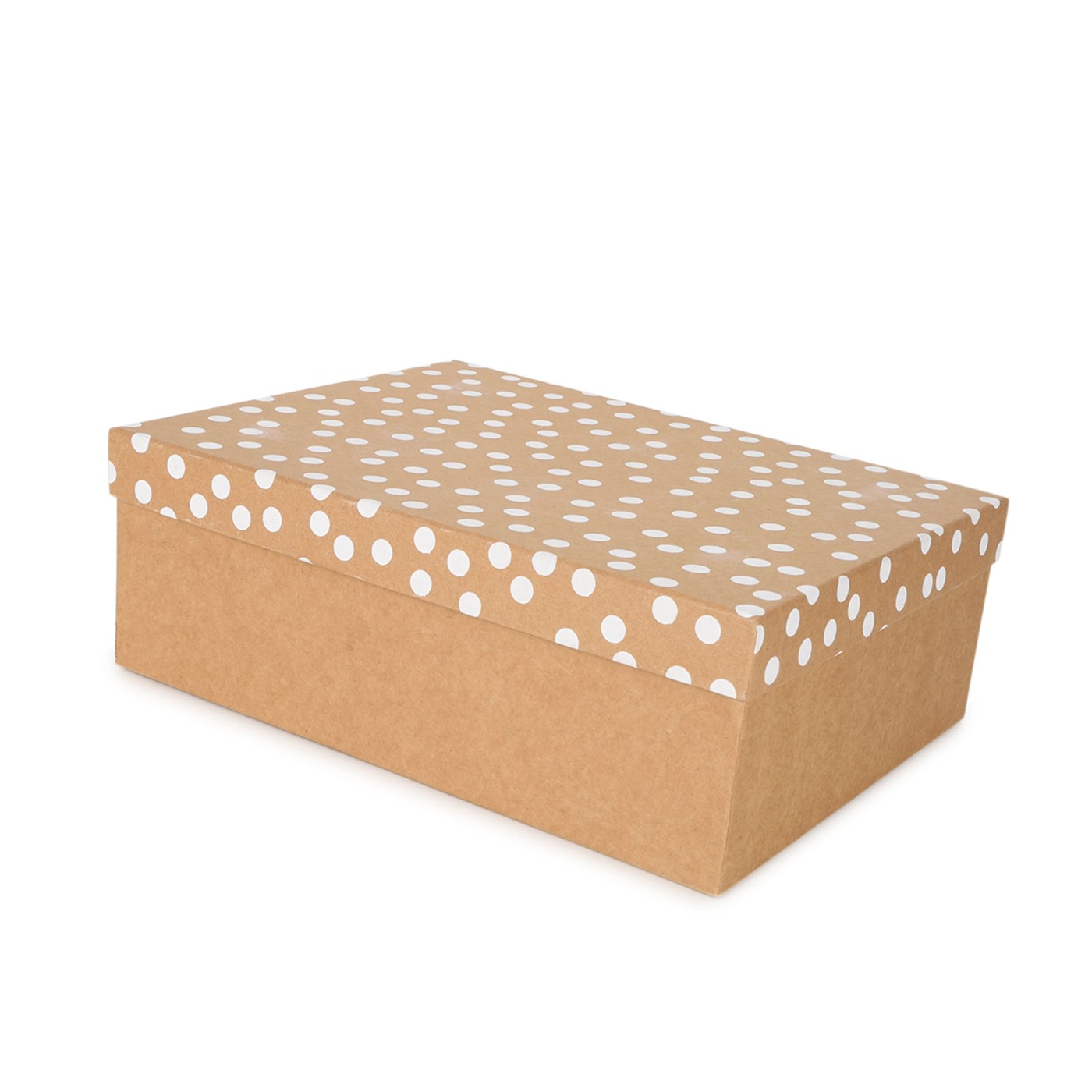 Kraft Dot Gift Box - Anko 2 of 5