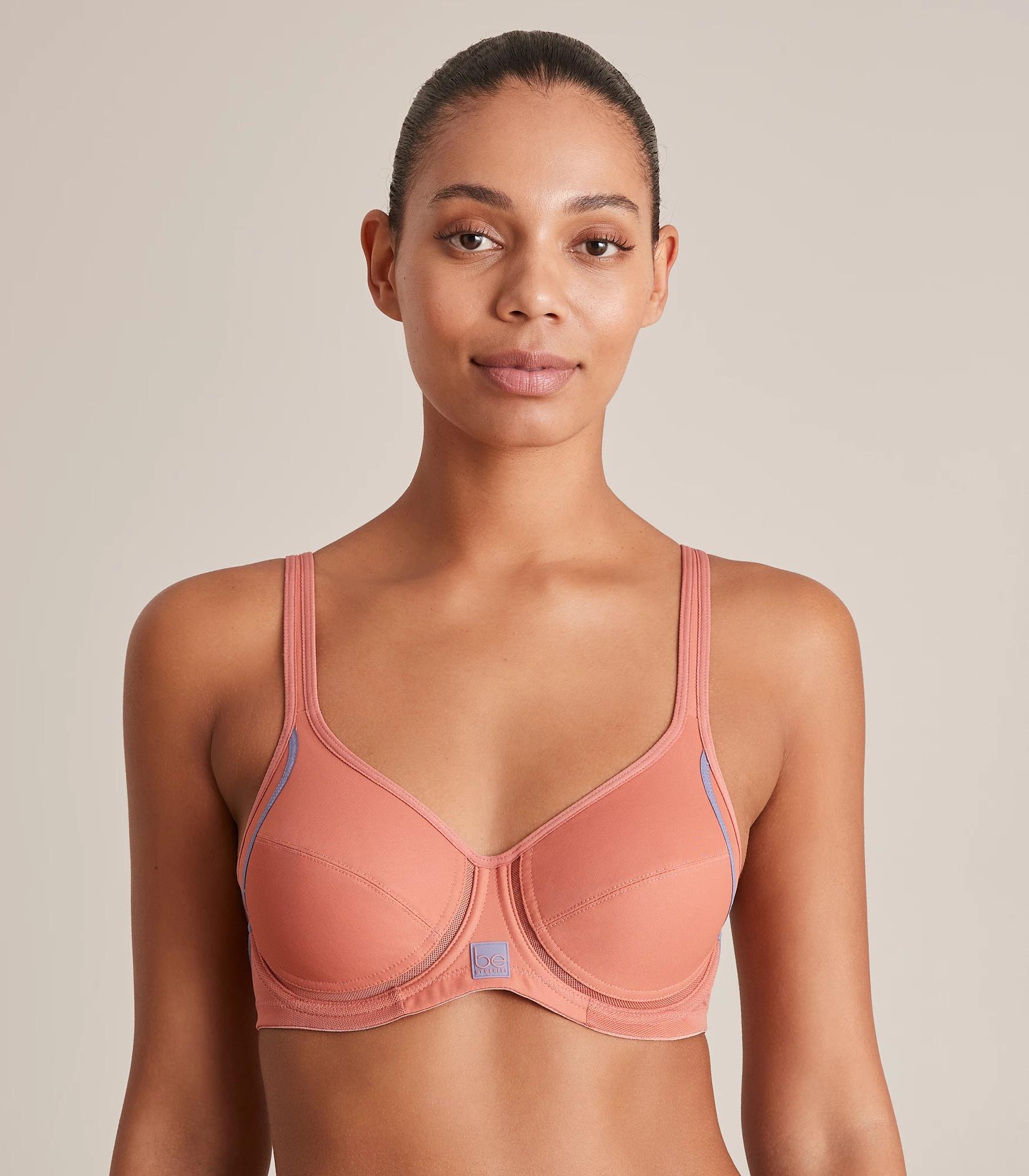 Be By Berlei High Impact Non-Contour Sports Bra - Tainted Love