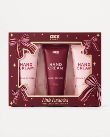 OXX Beauty Little Luxuries Hand Cream Trio - Honey and Vanilla Scented