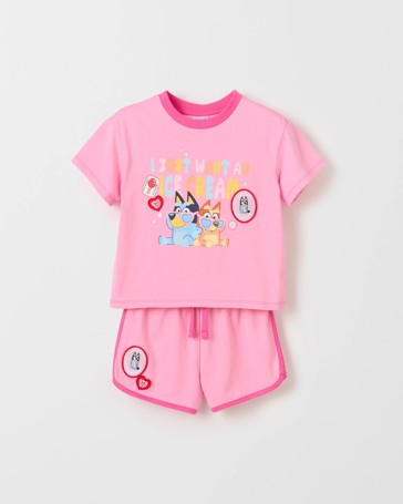 Bluey Australian Cotton T-Shirt and Shorts Set