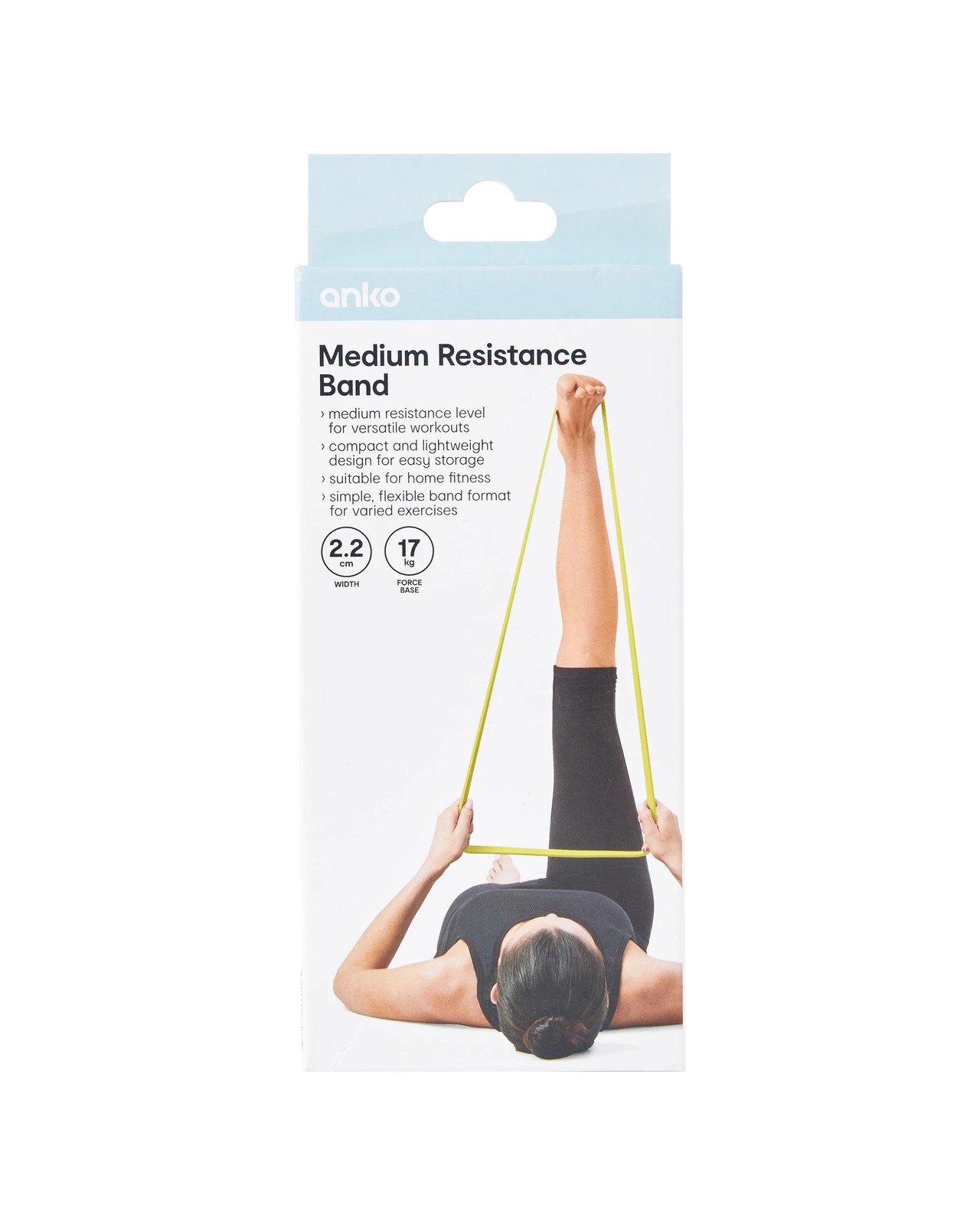 Medium Resistance Muscle Band, Grey - Anko 6 of 6