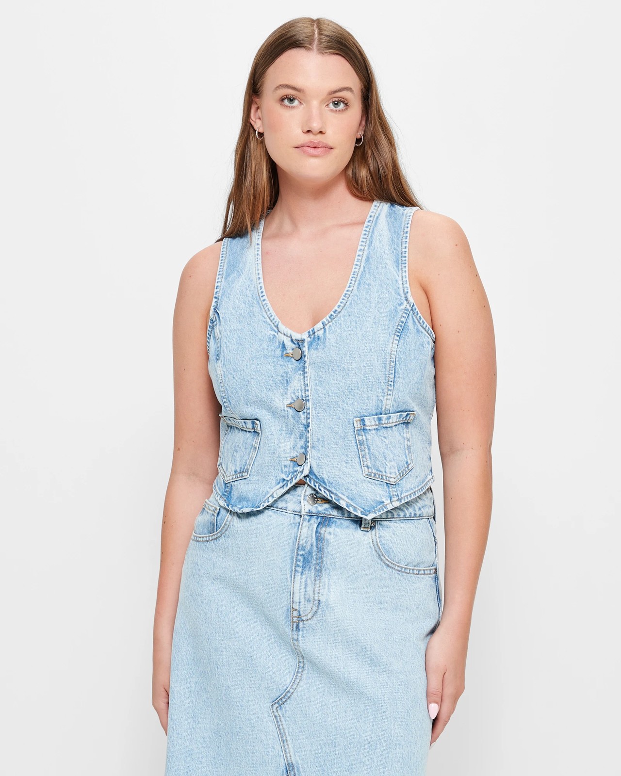 Denim Waistcoat - Lily Loves | Target Australia