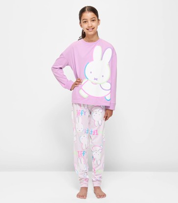 Family Matching Girls Youth Miffy Cotton Pyjama Set
