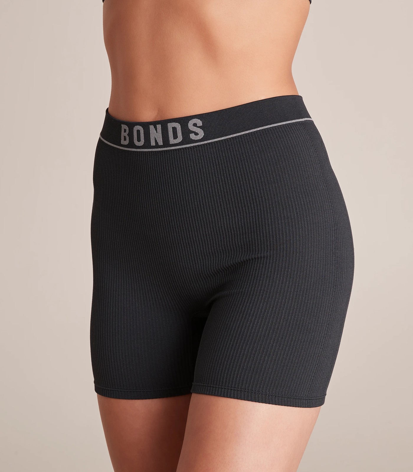 Bonds Women's Retro Rib Hi Waisted - Black