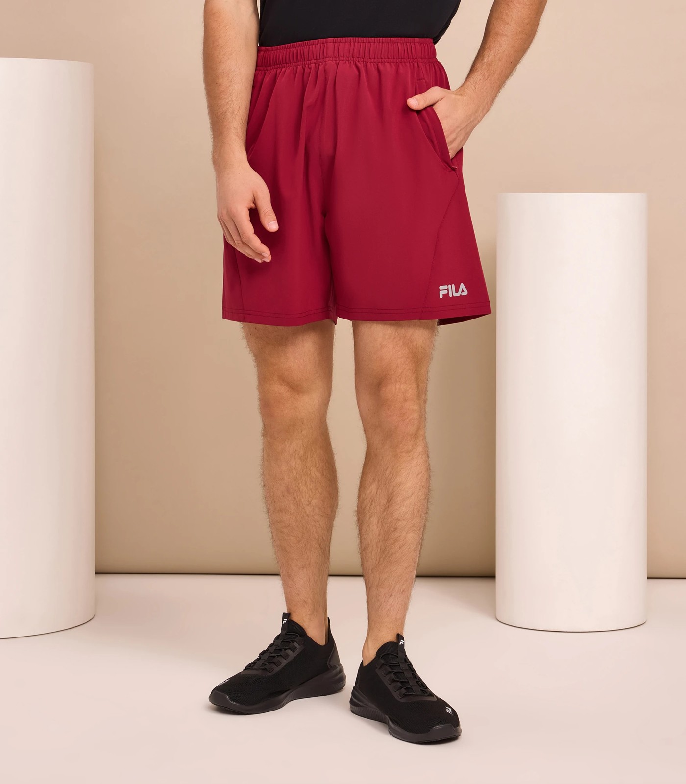 Fila men's shorts with zipper pockets best sale