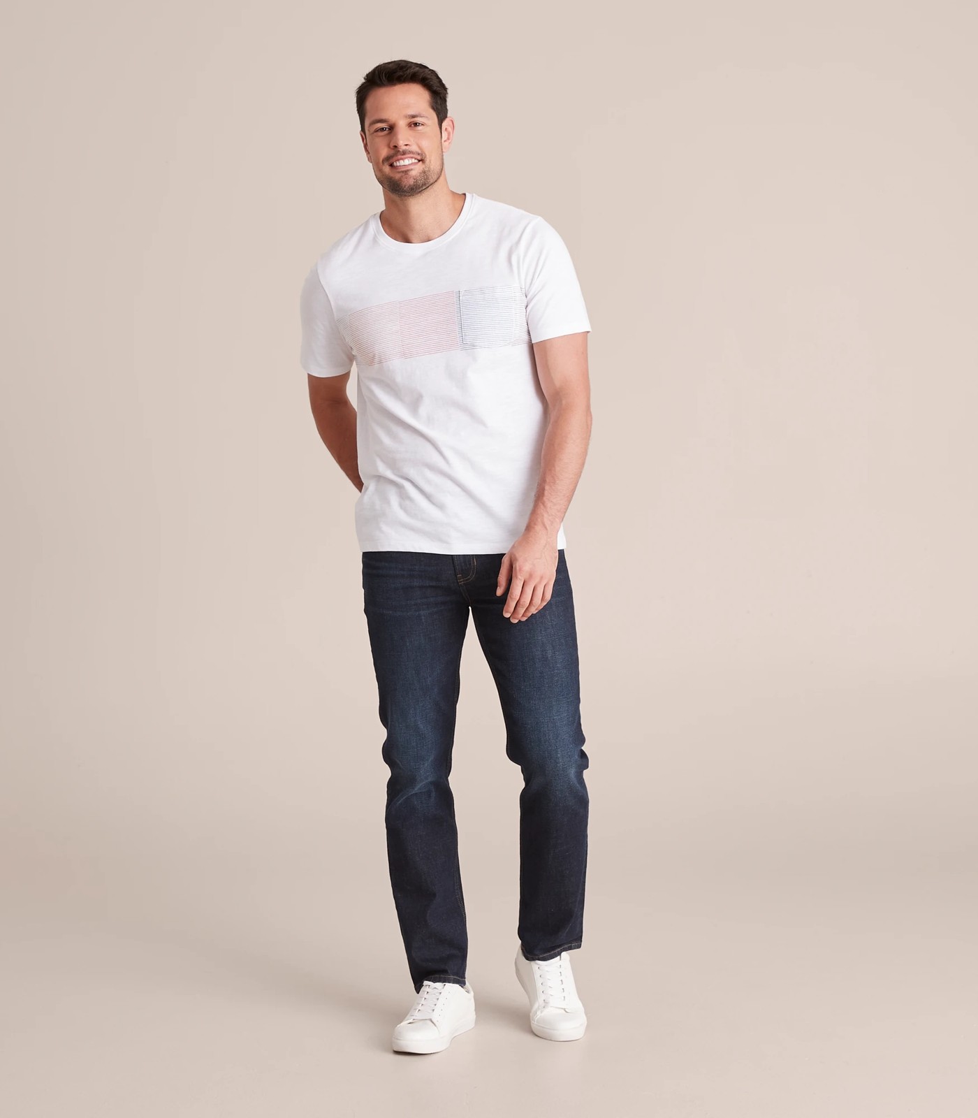 Gradient Panel Print T-Shirt 6 of 6