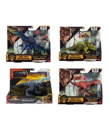 Mattel Jurassic World Rebirth Strike Attack Dinosaur - Assorted