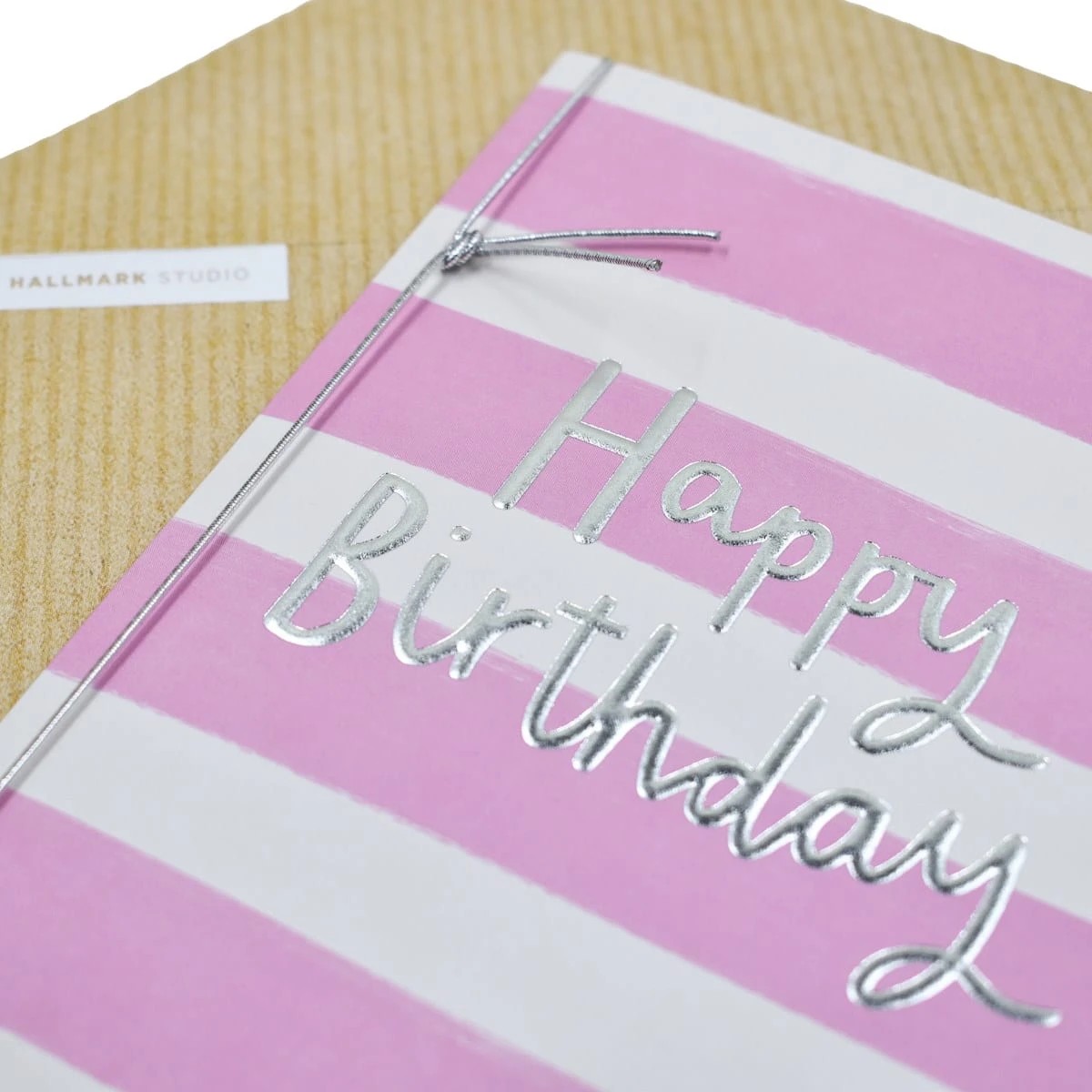 Hallmark Birthday Card - Pink Stripes 3 of 3