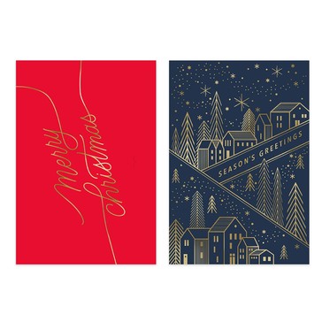 10 Pack Hallmark Boxed Christmas Card - City Christmas
