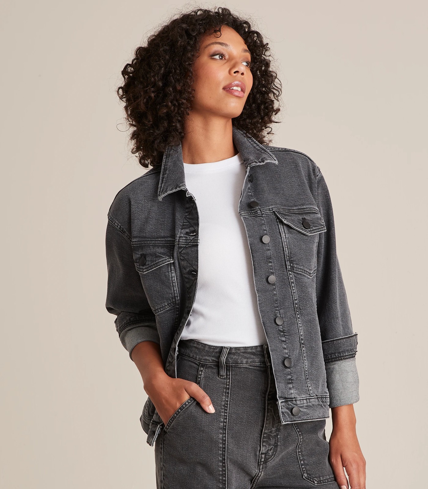 Black denim sales jacket target