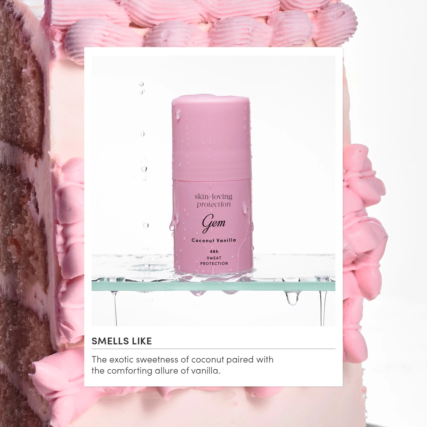 Gem Skin Loving Roll on Deodorant 50ml - Coconut & Vanilla 4 of 5